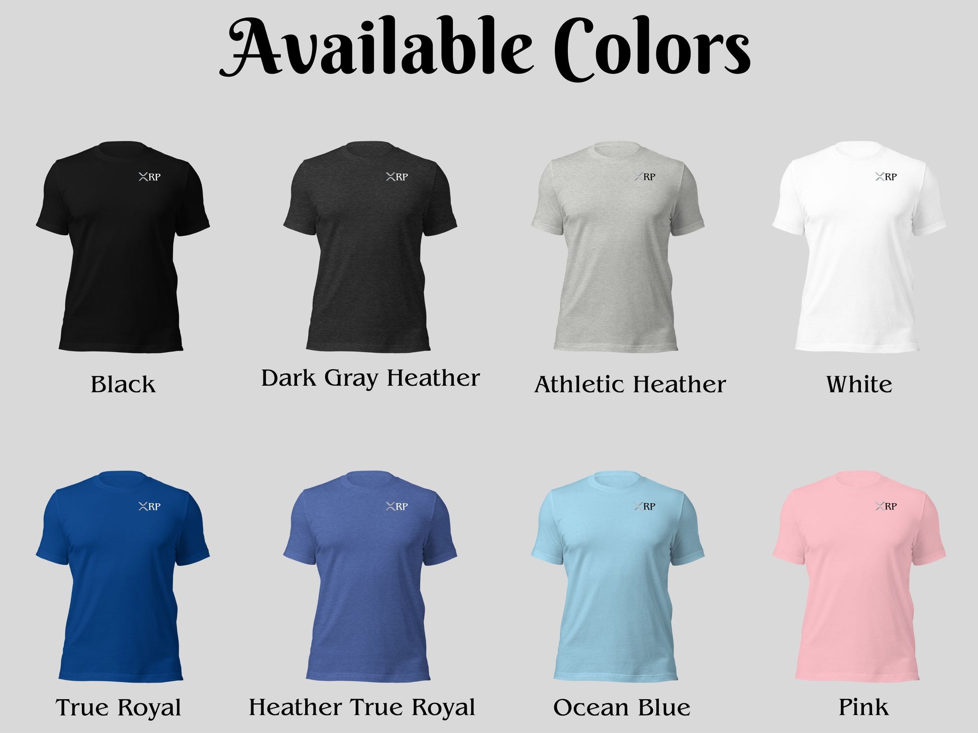 XRP Ripple - Every tidal wave Starts as a Ripple - Short Sleeve Shirt Color Options - Front