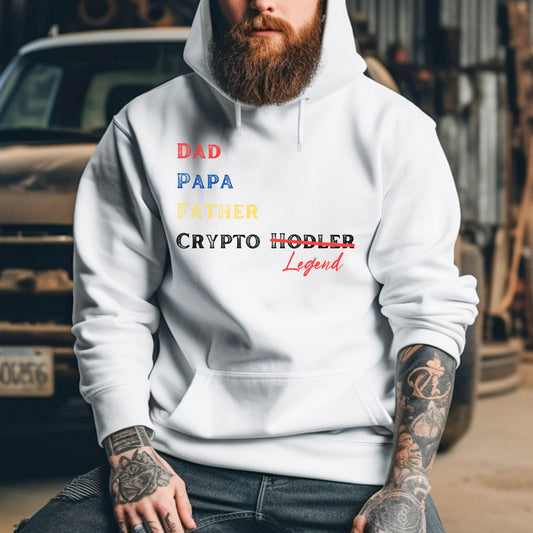 Dad, Crypto Legend - Light Weight Crypto Hoodie