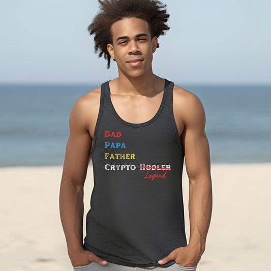 Dad, Crypto Legend - Crypto Tank Top