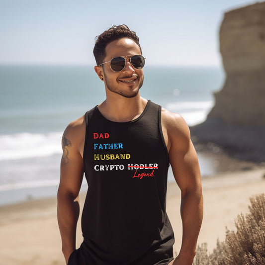 Dad, Husband, Crypto Legend - Crypto Tank Top