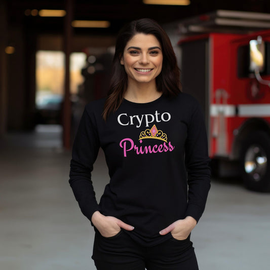 Crypto Princess - Classic - Long Sleeve Crypto Shirt