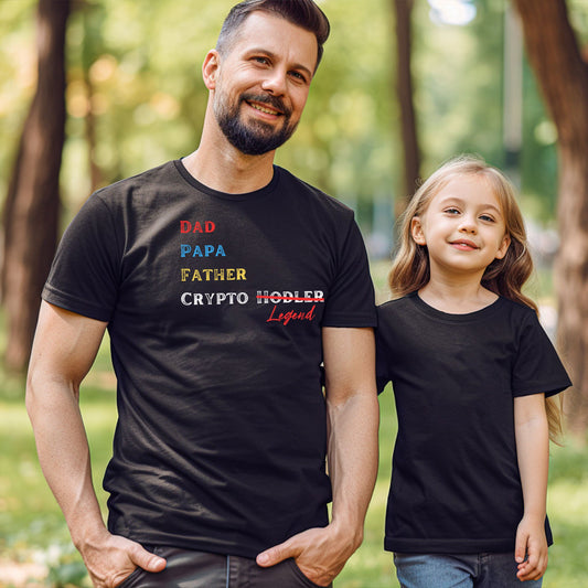 Dad, Crypto Legend - Short Sleeve Crypto Shirt