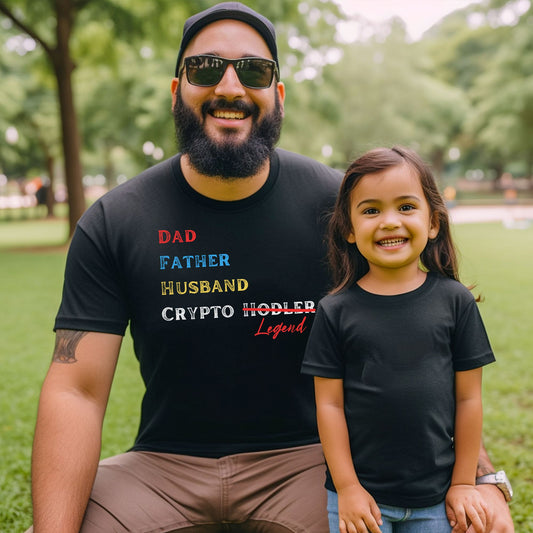 Dad, Husband, Crypto Legend - Short Sleeve Crypto Shirt