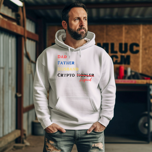 Dad, Husband, Crypto Legend - Light Weight Crypto Hoodie