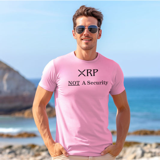 XRP Ripple - Not a Security - Bold - Short Sleeve Crypto Shirt