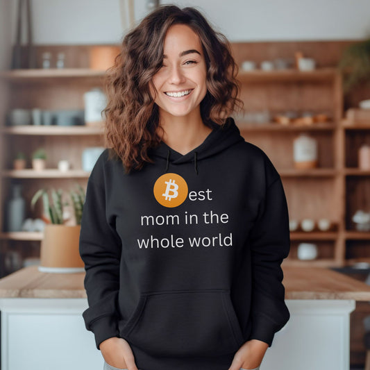 Best Mom in the World - Bitcoin - Light weight Hoodie