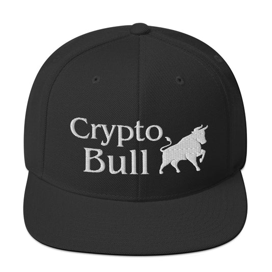 Crypto Bull - Flat-bill Snapback Hat - One Size Fits Most